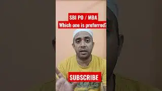 SBI PO / MBA Which one is preferred? #shortsfeed #sbipo #mba #viralshorts #sbi #banking #bank #viral