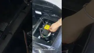 Connect the wire of battery  #kidscar #toycar #car