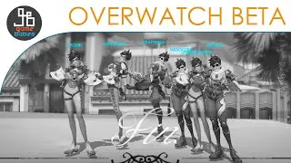 Overwatch Beta - 6v6 shenans (tracer / widow) feat. blackholes and lots of bullets