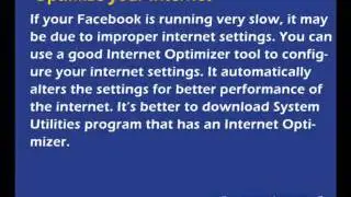 Fix Facebook Very Slow