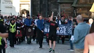 Boys' Brigade Beating Retreat 2025 | St Giles' Cathedral & Royal Mile, Edinburgh, Scotland