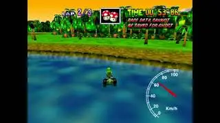 Mario Kart 64 - D.K.'s Jungle Parkway - NTSC Non-Shortcut 3lap - 02'01