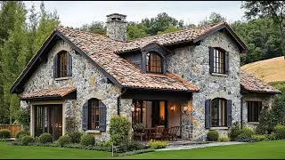 Natural Stone House Design – Rustic, Cozy & Full of Inspiration!