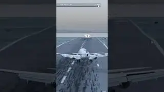 ✈️ Boeing 737 crosswind landing at Washington National#xplane12 #boeing737 #landing #dcapproach