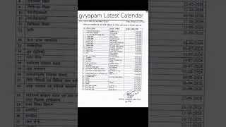 Cgvyapam Calendar 2026 April Onwards || #cgvyapam #calendar #cgjobs #cgpsc #cggk #gk #education