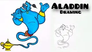 How To Draw Aladdin Drawing | Best Easy Drawing #easyart #drawing #aladdin din
