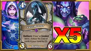 Control Priest And Beyond! Playing 5 Fate Weaver And Blowing My Opponent Mind & Beyond | Hearthstone