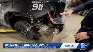 Wauwatosa police warn drivers after officers hit by distracted motorists
