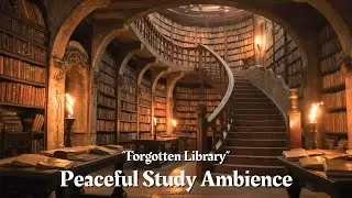 Forgotten Library | Peaceful Fantasy Ambience & Ancient Music | Study Music or TTRPG