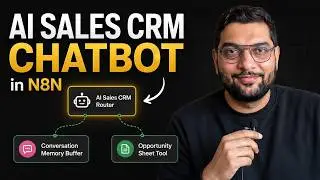n8n AI Sales CRM Chatbot 🔥 Google Sheets Lookup & Memory (GPT-4o-mini) | Rahul Joshi AAC