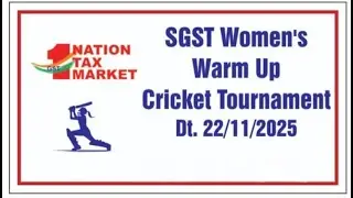 ll SGST WOMEN'S WARM UP CRICKET TOURNAMENT ll