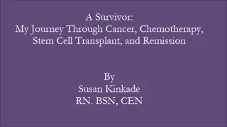 A Survivor: My Journey Through Cancer, Chemotherapy,  Stem Cell Transplant, and Remission
