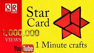 Star card |1 minute craft | paper foldings |#paperfolding #art #crafts #paper