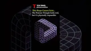 The Penrose Triangle looks real, but it&rsquo;s physically impossible. #sceince #facts #new #shorts