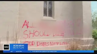 Homophobic graffiti sprayed onto church in Jamaica Plain