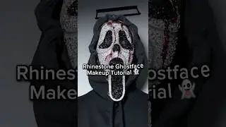 GHOSTFACE MAKEUP TUTORIAL #sfxmua #makeup #halloweencostume #makeupsfx #ghostface #creativemakeup