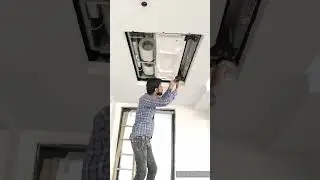 vrf installation air conditioner #mitsubishi #airconditioner #gascharging #motivation #shortsfeeds