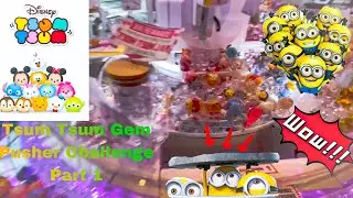 EP39 - PART1 - tsum tsum gem pusher challenge - Rome is not build in a day #clawmachine #tsumtsum