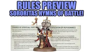 Get Ready To Sing With The Sisters Of Battle! │ Warhammer 40k 9th Edition Rules Preview