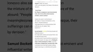 theatre of absurdity/ absurdism/mh Abraham/ brief explanation about absurd drama