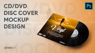 CD/DVD Disc Cover Mockup Design | Photoshop Mockup Tutorials