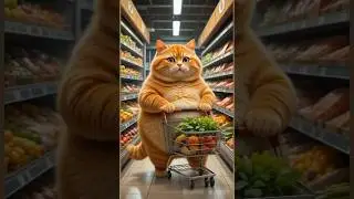 Cooking Cats: A Fun Market Adventure & Delicious Cooking!#CookingCats #FunnyCats #3DAnimation