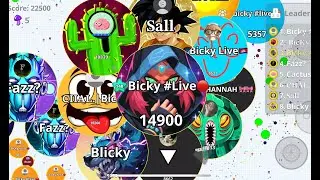 BICKY LIVE 2K SUB🔴| AGAR.IO MOBILE LIVE STREAM #54