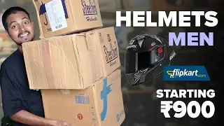 Best Men Helmets from ₹900-₹2000 | Steelbird & Vega Helmets from Flipkart