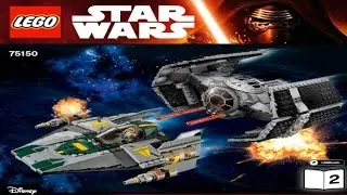 LEGO Star Wars 2016 VADER'S TIE ADVANCED VS.A-WING STARFIGH 75150 Лего Звёздные Войны Дарт Вейдер #2