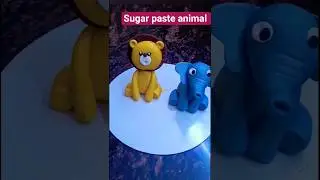 How to make sugar paste animal #cake #cakedecorating #shortsfeed #reels #youtubeshorts #shorts