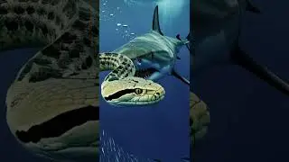 Most Unexpected Ocean Fight Ever! Shark vs Giant Sea Snake &ndash; Shock Underwater Battle! #ghostsharks