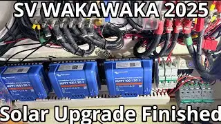 Solar Upgrade Finished - Leopard 45 Catamaran - SV WAKAWAKA 2025