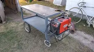 how to build a welding cart with work surface