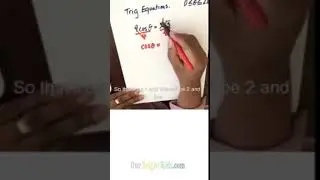 Trig Equations w/ Unit Circle |#math #trigonometry