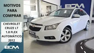 CHEVROLET CRUZE LT 1.8 FLEX AUTOMATICO ANO 2012 Um sedan de luxo confiavel e a &oacute;timo pre&ccedil;o cod170