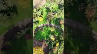 November Autumn Garden Colours: Countryside Drone