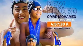 Alex summer swimming competition 11 years old 400m freestyle new record 4:57.30