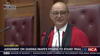 Parliament Fire | Judgment on Zandile Mafe's fitness to stand trial