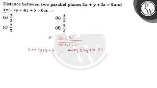 Distance between two parallel planes \( 2 x+y+2 z=8 \) and \( 4 x+2...