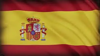 Spain Flag Waving | Spain Flag Background Video