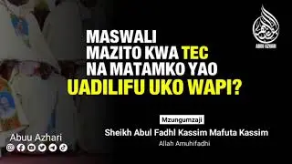 MASWALI MAZITO KWA TEC NA MATAMKO YAO | UADILIFU UKO WAPI?