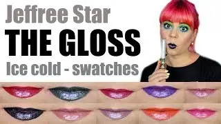 Jeffree Star THE GLOSS  Review | 10 looks 1 gloss - Ice Cold