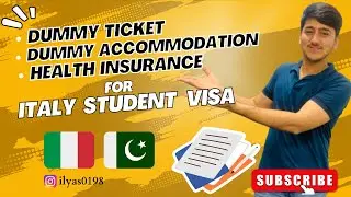 Tips for dummy Accommodation Flight booking and Insurance | Italy | Visa documents
