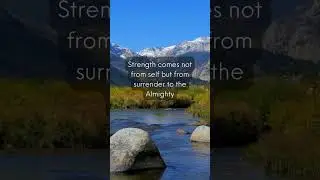Strength comes not from self but from surrender to the Almighty #christianmotivation #christian