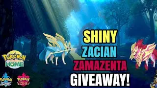 Pokemon HOME Shiny Zamazenta/Zacian Giveaway!