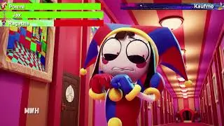 Pomni & Ragatha vs. Kaufmo the Clown First Battle with healthbars | The Amazing Digital Circus | MWH