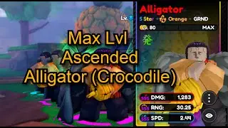 ASTD X - Max Lvl Ascended Alligator (Crocodile) Showcase