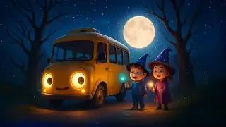 🌈 Magic Bus Adventure Song for Kids | Wheels on the Bus Fantasy Ride | kidomelon