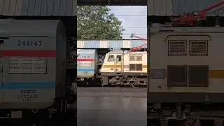 Vijaywada WAP-7 with kakinada Port - Bhavnagar Express Crossing Navsari At full Speed