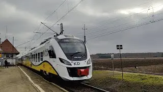 Manewry 45WE 026 po przyprowadzeniu składu z Wrocławia Gł&oacute;wniego do Biskupic Oławskich 